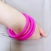 Fashionable 3pcs Acrylic Round Tube Bracelet for Women with Multiple Colors, Perfect for Daily Wear Bangles for Women