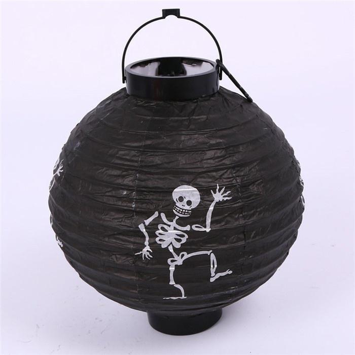 Halloween LED Paper Pumpkin Bat Spider Hanging Lantern Light Holiday Christmas Party Lamp Home Decor CDN