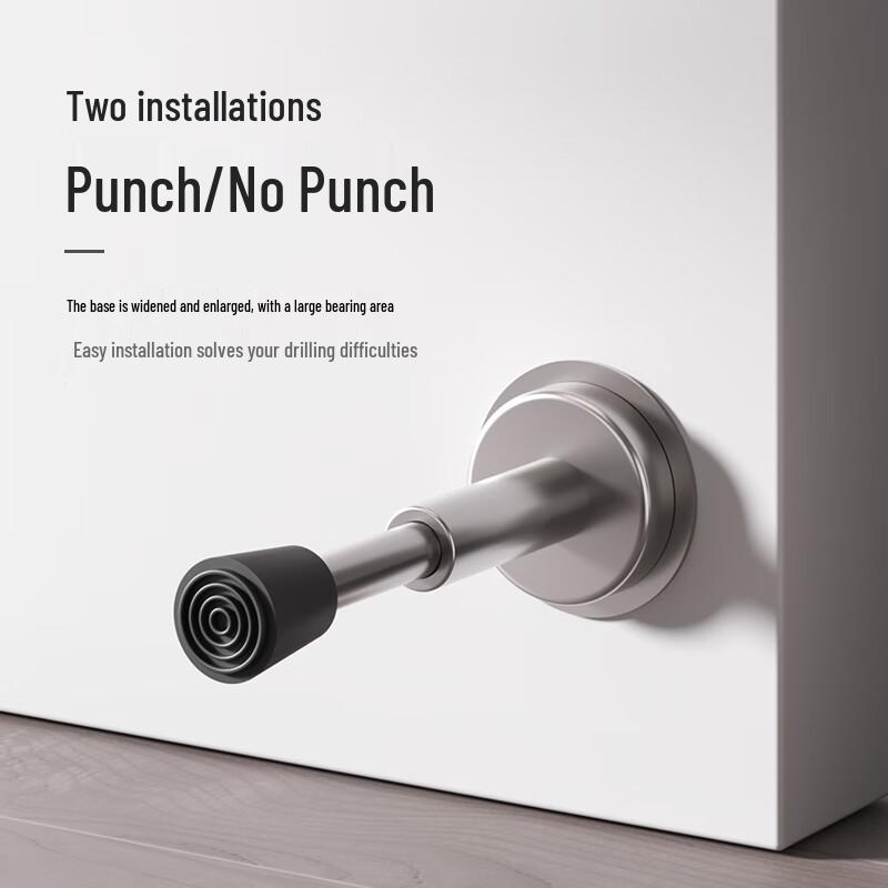 Honggong Punch-Free Hydraulic Stainless Steel Door Stopper