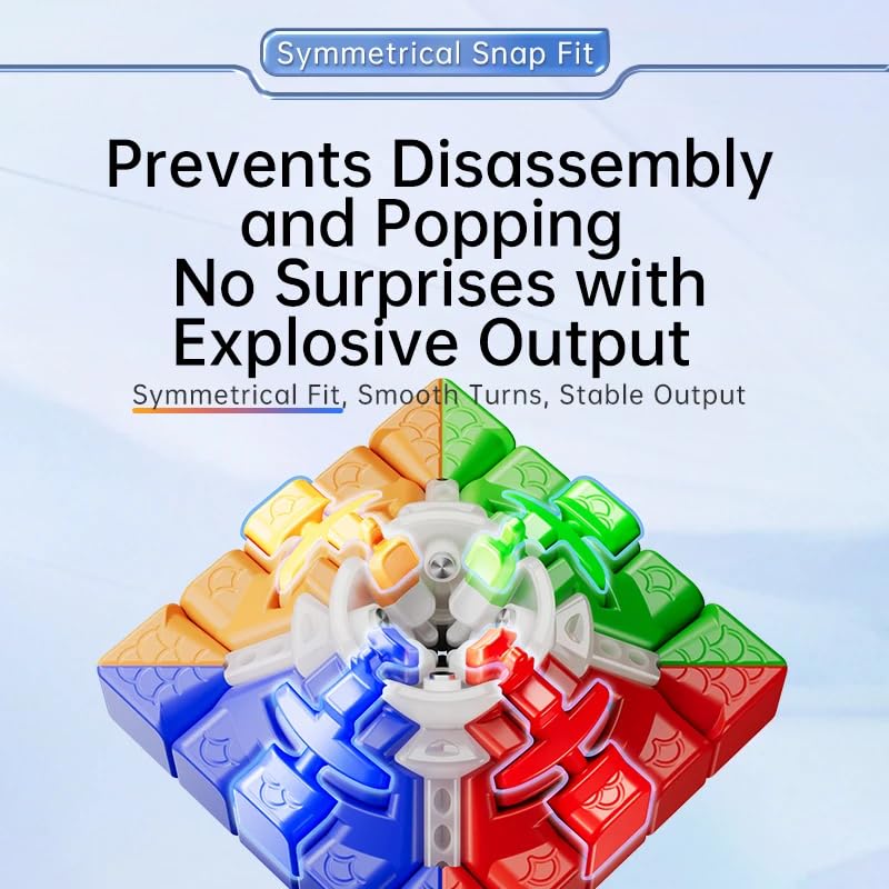 Authentic Aochuang V6 5x5 Dual-Track Magnetic UV Cube with Magnetic Ball Core (Dual Track UV) - 3D Puzzle with Warranty