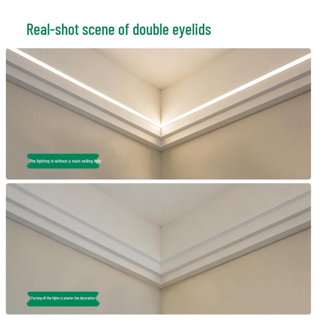 Светодиодная лента NVC Lighting: Потолочный линейный светильник для гостиной с дизайном двойного века