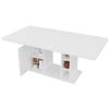 Extendable Dining Table 140/180 * 80 cm, Suitable for 6-8 People, With Storage Space, Thickened Tabletop, Scandinavian Style, White