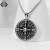 TK Готический Панк Компас Кулон Ожерелье: Нишевый дизайн в темном хип-хоп стиле
