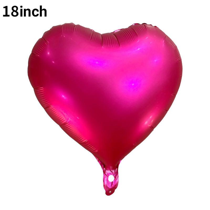 18 Inch Metallic Color Love Balloon Pentagram Aluminum Film Balloon Wedding Party Decoration Metallic Luster Color Balloon