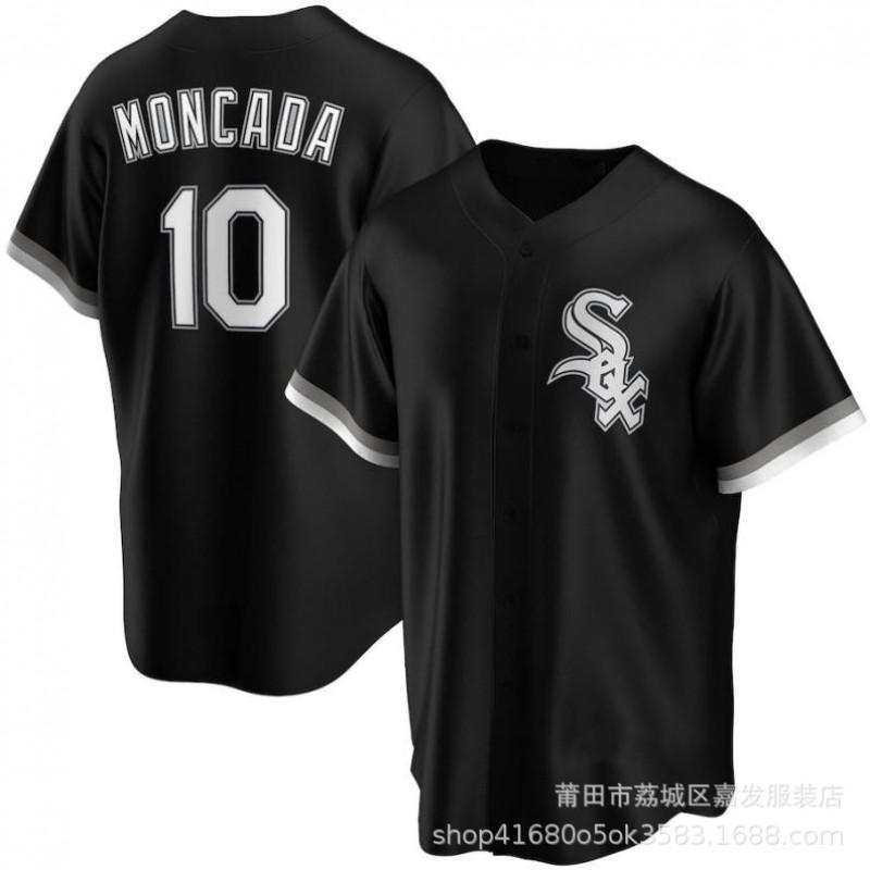 Chicago White Sox Baseball Jersey 10 Moncada 7 45 74 Fan Apparel Cotton Unisex Sport Shirt