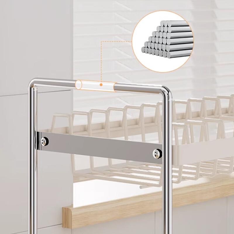 Двухуровневая сушилка для посуды из углеродистой стали