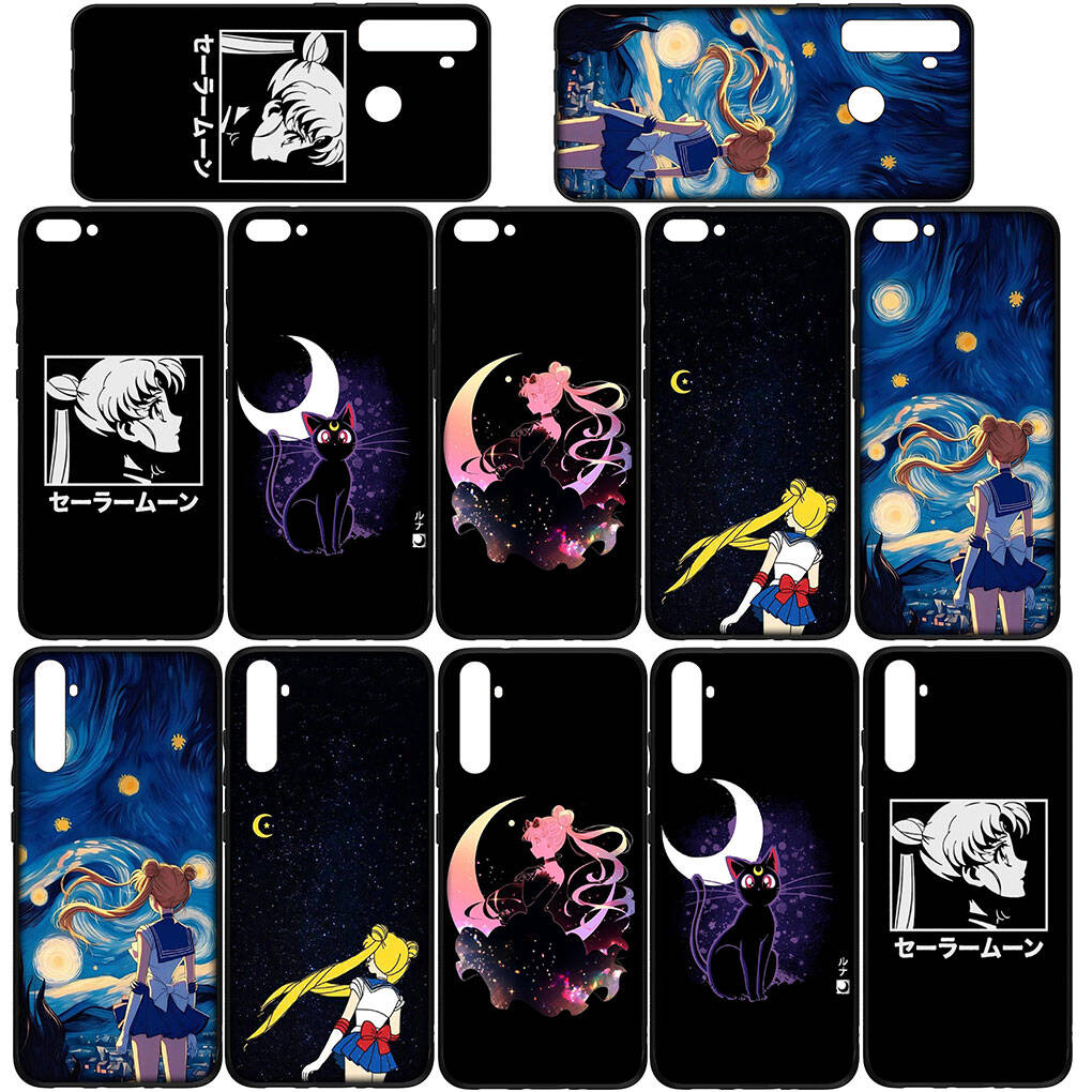 Phone Case for Samsung Galaxy S25 S23 S22 S21 S24 Ultra FE S8 A05 A06 A15 A16 A36 A37 A35 A54 A55 A56 A57 A25 A26 A53 A17 Anime Sailor Moon Girl Cover