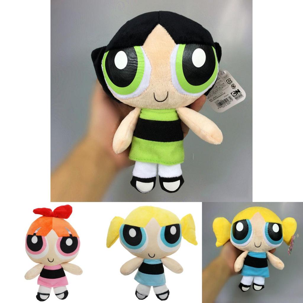 Plush Powerpuff Girls Dolls Premium 20cm Pp Cotton Stuffed Toys For Youth**