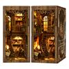 Винтажная Коллекция Книг Комната Деревянный Книжный Уголок Набор для DIY - 3D Пазл Модель Дома, Рождественский и Подарок-Поделка на Черную Пятницу