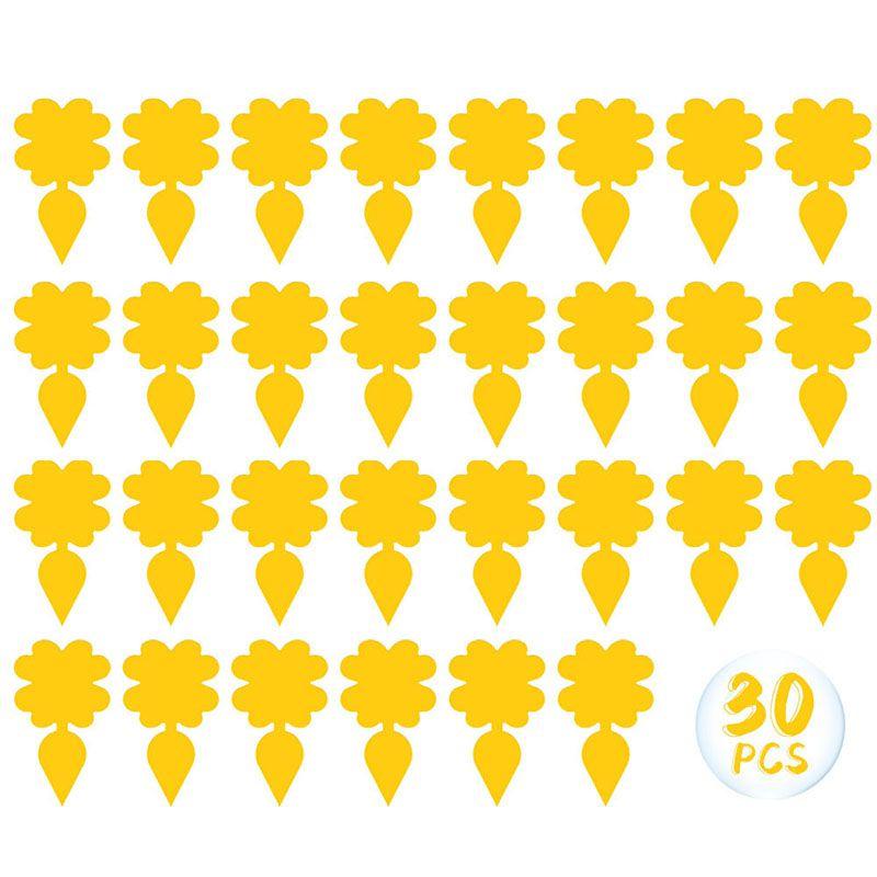 30 шт., липкая доска от насекомых, домашний сад, борьба с вредителями, липкие ловушки для мух, цветочный горшок, защита растений