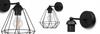 ELEGANT RETRO WALL LAMP WIRE BLACK LOFT