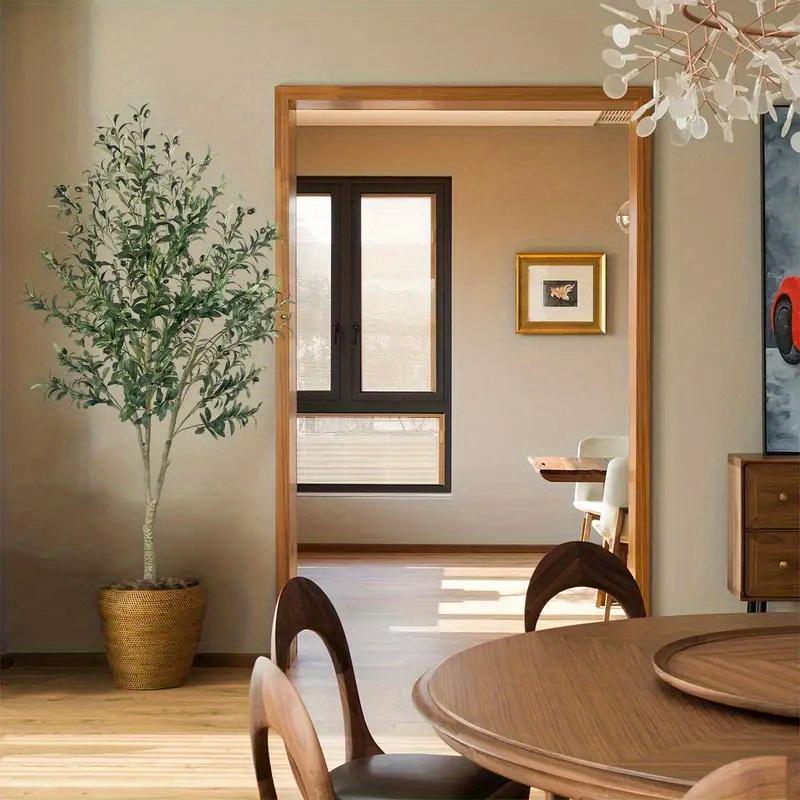 Искусственное оливковое дерево | Пластиковое украшение для дома, гостиной, домашнего офиса, сада | Подарок на новоселье в современном стиле, оливковый декор