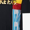 Nike Футболка мужская с коротким рукавом и надписью Letter Sports с круглым вырезом и футбольным свитером, черная 886873-011