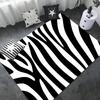 Черно-белый принт зебры напольный коврик в стиле ИНС мягкий коврик для пола в спальне для дома коврик для прачечной противоскользящие прикроватные коврики