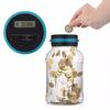 Fashion Digital Coin Counting LCD Coin Counting Box Jar Money Storage Box Automated Coin Bank Coin Saving Box Coin Bank Electronic Coin Saving Box