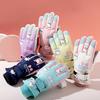 1 Pair Winter Ski Gloves with Fastener Tape Water-Resistant Windproof Fleece Lining Thermal Touchscreen Gloves for Kids