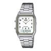 [Casio] Мужские кварцевые часы Casio Ana-Digi AQ-230A-7B Серебристые Зарубежная модель [Параллельный импорт]