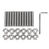 M8 X 45mm Screw Kit Stainless Steel Polished Finish Hex Socket Cap Screws for GEN III IV LSX V8 Truck Engines