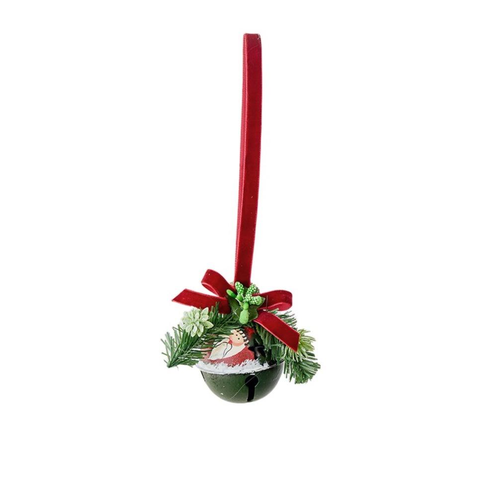 Iron Art Jingle Bell Pendant Simulation Pine Cone Christmas Tree Decorations Home Decoration