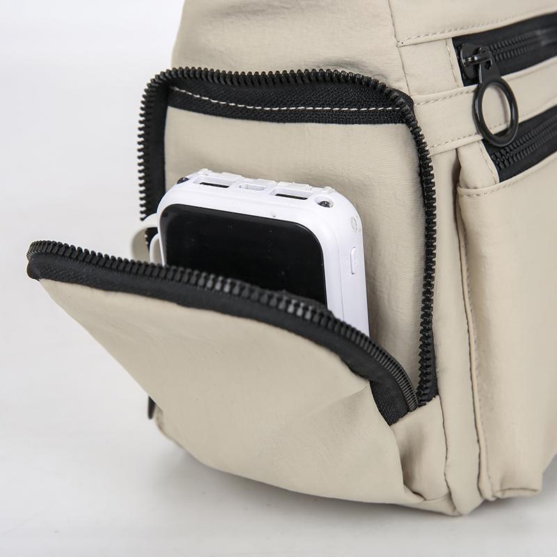 Unisex Crossbody Bag with Multi-pockets – Large Capacity Water-Resistant Sling Pack, for Commute & Travel