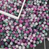 10mm 50pcs Acrylic Bayberry Gradient Color Round Loose Beads for DIY Jewelry Making
