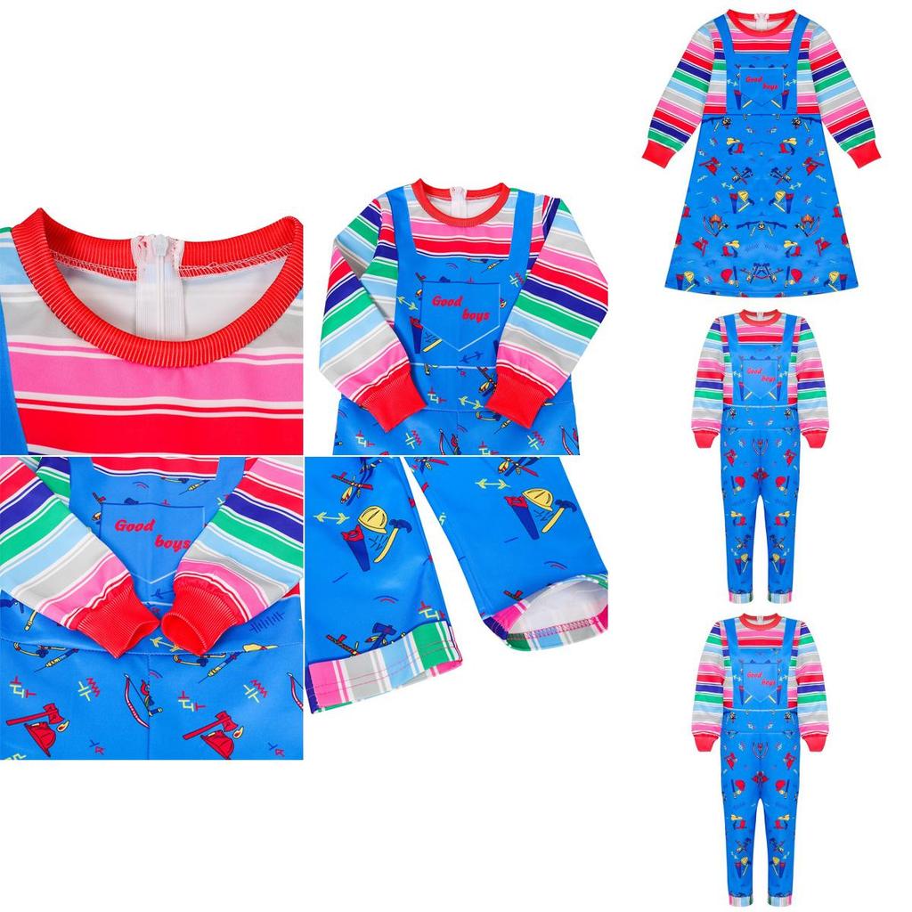 Очаровательный лицензированный костюм Чаки для детских игр на Хэллоуин, детский маскарадный костюм