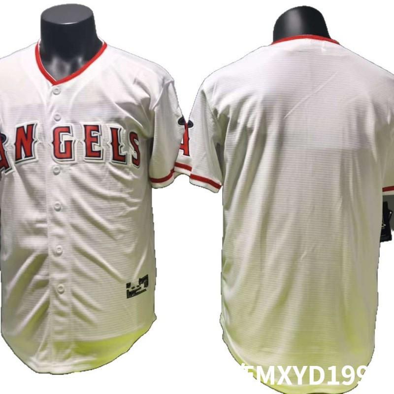 Los Angeles Angels Embroidered Baseball Jersey Unisex Fan Shirt White Blank Style