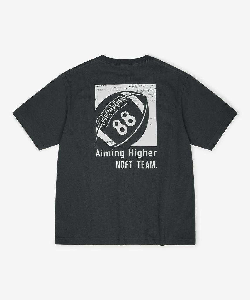 NOT ONLY FOR TODAY Vintage Poster Short Sleeve T-Shirt [Dark Gray]