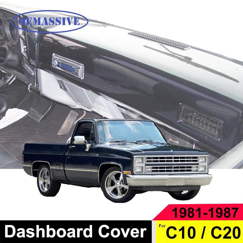 OEMASSIVE Dash Mat Dashmat Dashboard Cover Dash Cover For Chevrolet C10 C20 C30 Silverado Full Size Truck 1981 - 1987