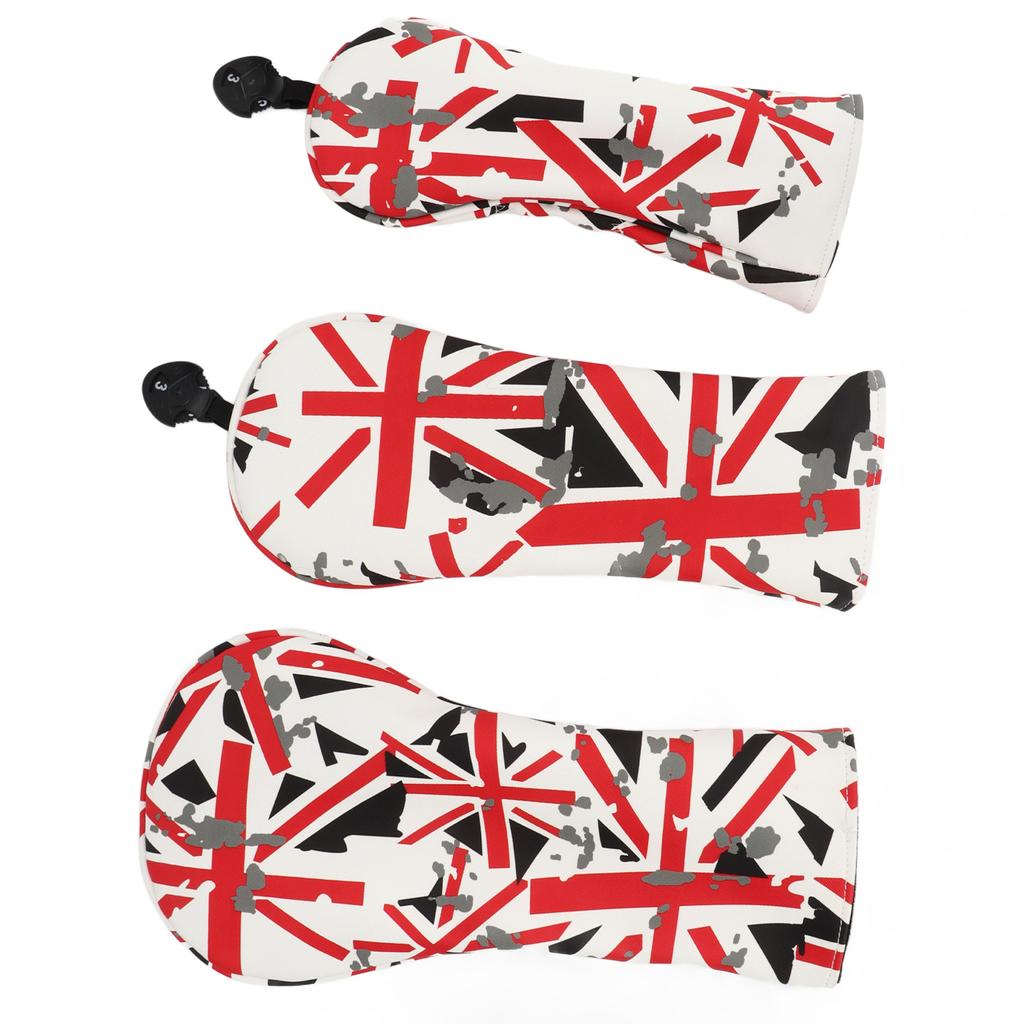 3 шт. чехол для клюшки для гольфа из ткани Оксфорд с британским флагом для любителей гольфа