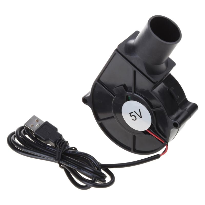 Портативный USB-вентилятор для барбекю 7 см 7530 Air Turbo вентилятор с одной скоростью для кемпинга, пикника, гриля, приготовления пищи