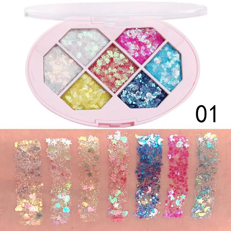 Authentic Plant-Based Eyeshadow, Non-Toxic, Blush, Lip Gloss, and Powder All-In-One Palette, Specifically for Stage Makeup and Performances