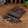 Mens Genuine Leather Multifunction Shoulder Crossbody Messenger Bag Hook Waist Pack Drop Thigh Leg Bag