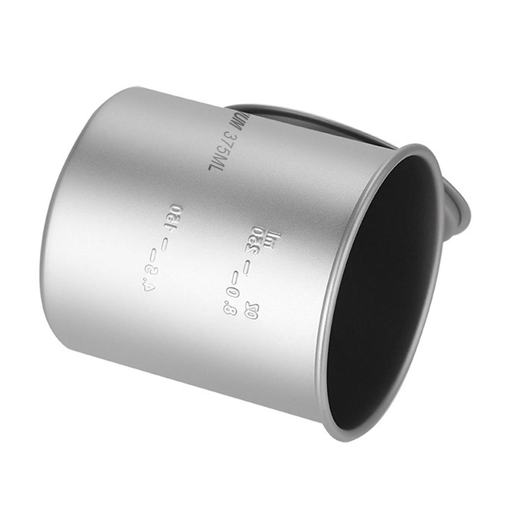 375 мл Сверхлегкая титановая кружка для улицы, портативная, для кемпинга, пикника, воды, чая, кофейная кружка с крышкой и складными ручками