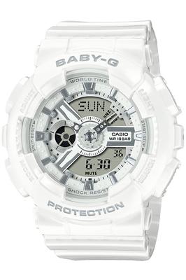Женские белые часы Casio BA-110X-7A3JF