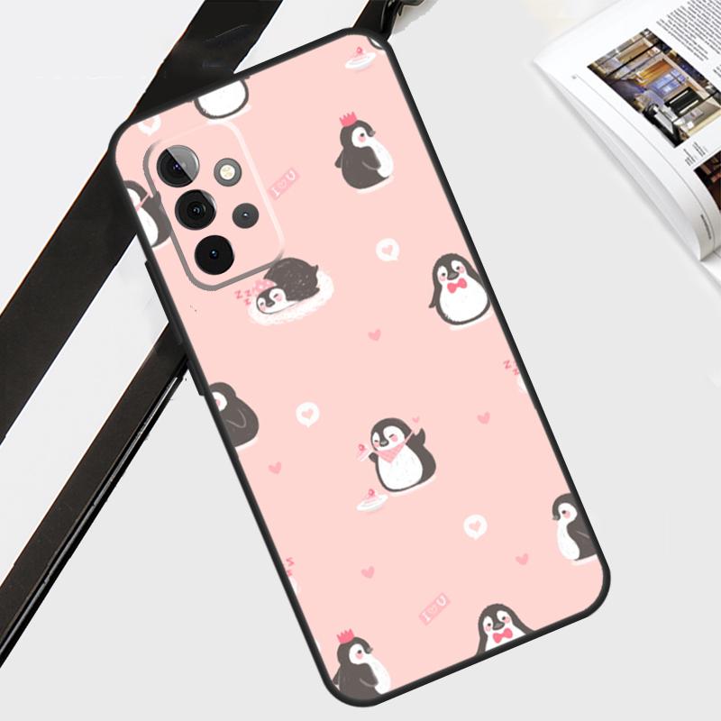 Чехол-пингвин для Samsung Galaxy A55 A35 A15 A56 A36 A26 A16 A06 A54 A34 A14 A12 A22 A32 A52 A13 A53