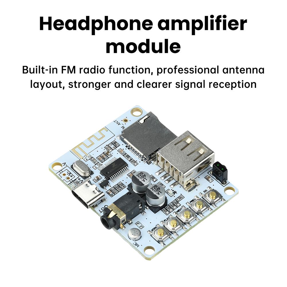 Bluetooth 5.4 Плата аудиоприемника Аудиодекодирующий модуль DIY MP3 Музыкальный плеер Без потерь Декодер Беспроводной стереомодуль USB Type-C