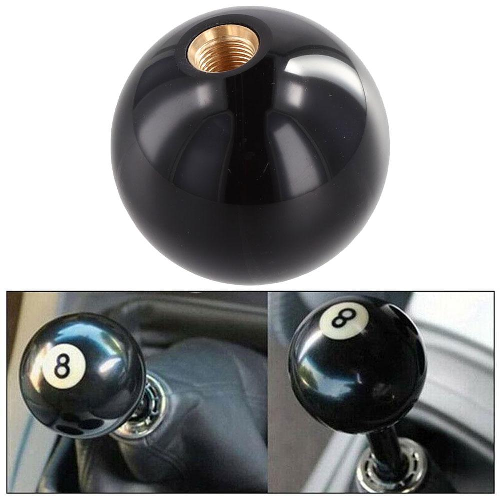 Black 8 Ball Gear Knob / Short Shifter Knob For Universal Car Acrylic Black 8 Ball For Mostly Car Acrylic Black 8 Ball E9k6