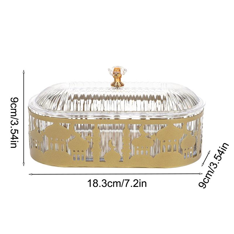 Поднос для сладостей и еды на Рамадан Украшение Ид Мубарак для дома Коробка для десертов 2025 Рамадан Карим Исламские мусульманские товары для вечеринки Подарки на Ид