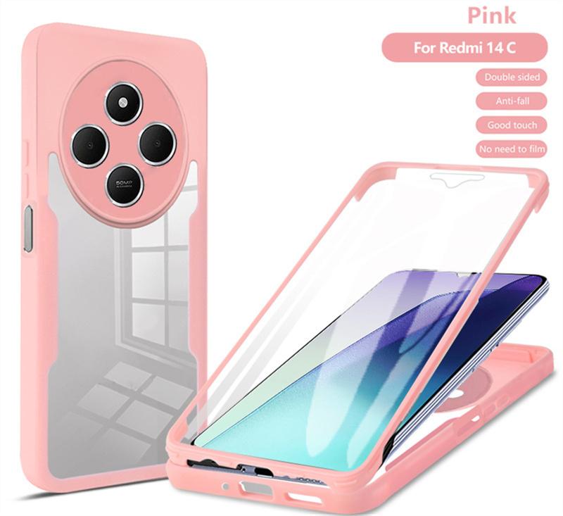 360 Защитные чехлы для всего тела для Xiaomi Redmi 14C 13C 5G 4G 10C 10A 10 Защитный чехол для экрана Redmi 14C 12C 12 9C 9A 9 Чехол