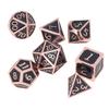 Набор из 7 игральных костей DND с коробкой для хранения, прозрачные цифры, набор многогранных игральных костей для ролевых игр
