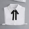 Fashion Cotton Shirt Fake Collar Classic Detachable Blouse False Collar Vintage Women Lapel