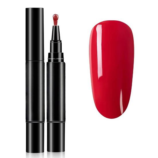 1/6Pcs Nail Polish Pen 3-in-1 Quick Dry Long Lasting High Gloss DIY Manicure Nail Art Natural Nude Women Girls Fingernail Toenail Gel Polish Pen