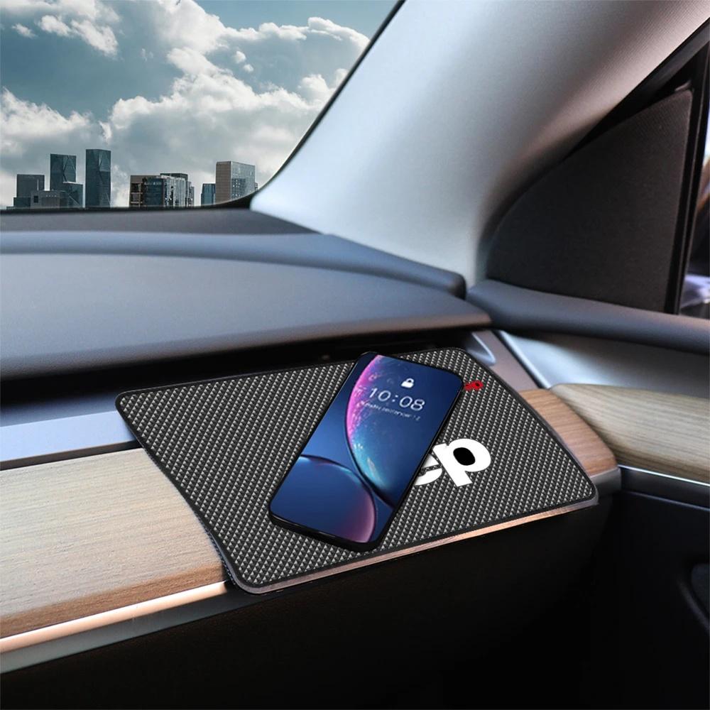 Car Dashboard Anti-Slip Mat For Jeep Renegade Wrangler Grand Cherokee Non-Slip Phone Key Holder Pad Auto Interior Accessories