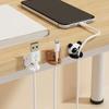 Cute Desktop Cable Organizer Holder Winder Clips Desk Self-Adhesive Mobile Phone Data Cable Management Wire Cord Holder