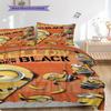 Despicable Minions Yellow New Black Bedding 1 Duvet Cover 2 Pillowcase Without Core Duvet Cover And Pillowcase Soft And Comfortable