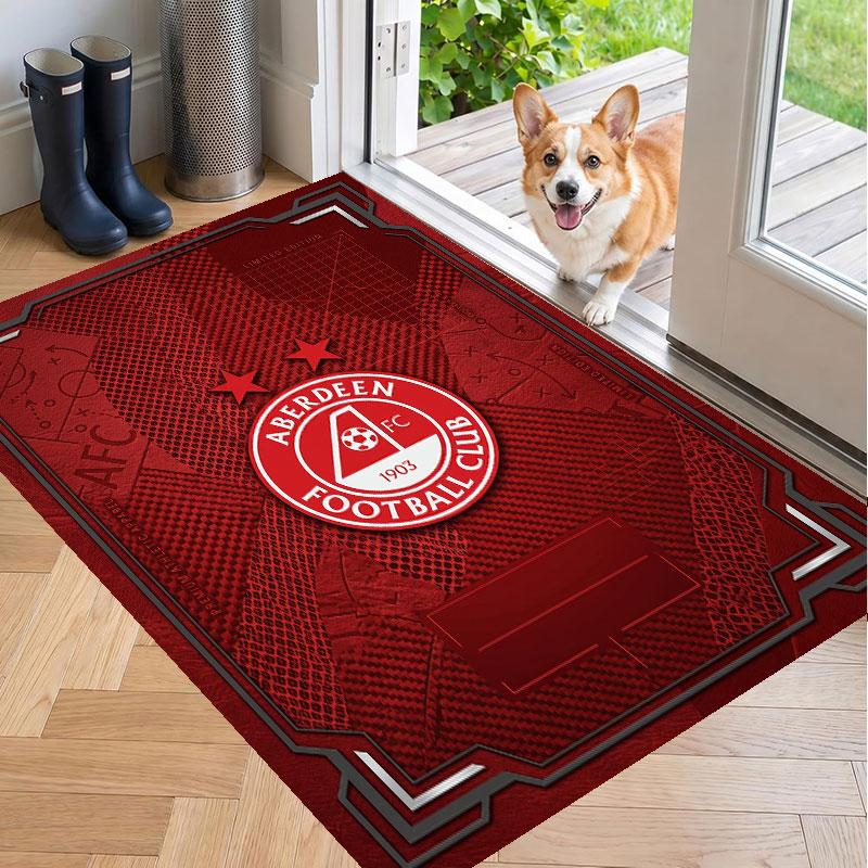 Soft Floor Carpet Aberdeen FC Pattern Area Rug Decorative Mat For Home Room Decoration
