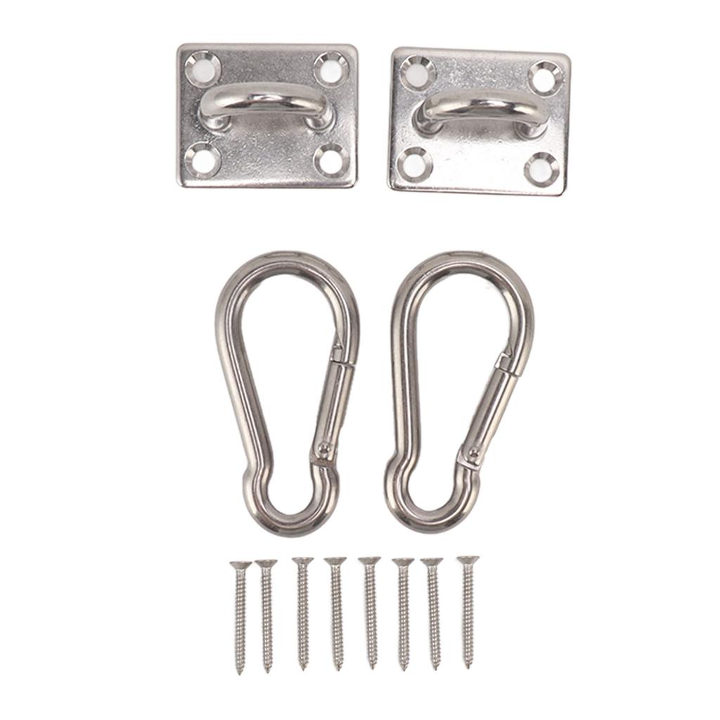 200 кг набор крючков для качелей на открытом воздухе с квадратной пряжкой для двери, крюк для гамака из нержавеющей стали 304