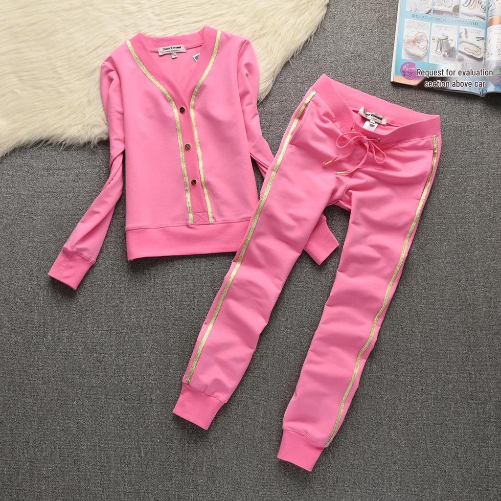 Women's Trendy Embroidered Velvet Hoodie & Wide-Leg Pants Set for Work, Casual, or Athletics