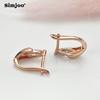 SIMJOO модные серьги розового золота с кубическим цирконием